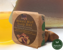 Load image into Gallery viewer, Nativilis Amazonian Collection 3-piece Soap Bar 300 grams - ANDIROBA BACURI BRAZIL NUT - Natural Vegan Emollient Face Skin Body Soap Moisturises & Cleanses No Chemicals Additives, Colours or Lauryl
