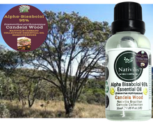 Load image into Gallery viewer, Nativilis Candeia Essential Oil Natural Alpha Bisabolol 95% (Eremanthus erythropappus) - Sesquiterpene – Vegan - Antibacterial Anti-inflammatory - Skin-Smoothing - Wound Healing Nociceptive Properties - Copaiba