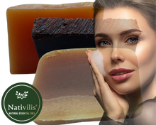 Load image into Gallery viewer, Nativilis Amazonian Collection 3-piece Soap Bar 300 grams - ANDIROBA BACURI BRAZIL NUT - Natural Vegan Emollient Face Skin Body Soap Moisturises & Cleanses No Chemicals Additives, Colours or Lauryl