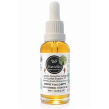 Load image into Gallery viewer, Nativilis Jambu Spilanthol Golden Amazonian Bioactive Oil - Spilanthes Acmella Oleracea Extract - High Viscosity - Better Skin Penetration 100% Natural Botox Alternative - Relax facial muscles reduce wrinkles antioxidant properties Copaiba - 30 ml