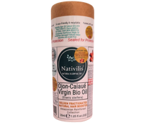 Load image into Gallery viewer, Nativilis Ojon Caiaue GOLDEN FRACTIONATED Oil - (Elaeis oleifera) NATURAL HAIR SKIN BOOSTER Rainforest Virgin Oil - revitalizes damaged follicles helps effective hair growth volumize and get tame frizz – Copaiba