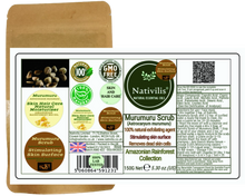 Load image into Gallery viewer, Nativilis Murumuru Scrub 150 Grams (Astrocaryum murumuru) Amazonian Rainforest Collection - 100% natural exfoliating agent improves blood circulation stimulating skin surface - removes dead skin cells - Copaiba 150G