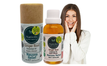 Load image into Gallery viewer, Nativilis Ginger Root Essential Oil (Zingiber Officinale ) - Anti-inflammatory relieve nausea - promote hair health and growth and skin care - Copaiba properties 30ml