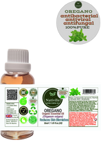 Load image into Gallery viewer, Nativilis Oregano Organic Essential Oil 30 ml (Origanum vulgare) - antioxidant antifungal anti-inflammatory properties playing beneficial role in weight management and infection treatments - Copaiba Properties