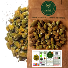 Load image into Gallery viewer, Nativilis Amazonian Jambu Flower 30g | Plant-Based Muscle Relaxing Sensation | Spilanthol-Rich | Dried Vegan Herb - (1.06 oz) US - Acmella Oleracea