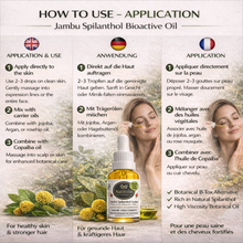 Load image into Gallery viewer, Nativilis Jambu Spilanthol Golden Amazonian Bioactive Oil - Spilanthes Acmella Oleracea Extract - High Viscosity - Better Skin Penetration 100% Natural Botox Alternative - Relax facial muscles reduce wrinkles antioxidant properties Copaiba - 30 ml
