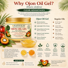 Load image into Gallery viewer, Nativilis Ojon Oil Gel - (Elaeis oleifera) NATURAL HAIR SKIN BOOSTER Rainforest Virgin Oil - revitalizes damaged follicles helps effective hair growth volumize and get tame frizz – Copaiba