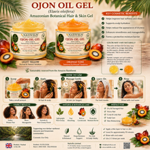 Load image into Gallery viewer, Nativilis Ojon Oil Gel - (Elaeis oleifera) NATURAL HAIR SKIN BOOSTER Rainforest Virgin Oil - revitalizes damaged follicles helps effective hair growth volumize and get tame frizz – Copaiba