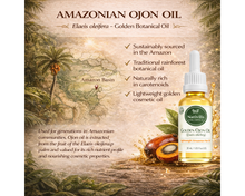 Load image into Gallery viewer, Nativilis Ojon Caiaue GOLDEN FRACTIONATED Oil - (Elaeis oleifera) NATURAL HAIR SKIN BOOSTER Rainforest Virgin Oil - revitalizes damaged follicles helps effective hair growth volumize and get tame frizz – Copaiba
