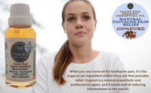 Load image into Gallery viewer, Nativilis Organic Clove Bud Essential Oil (Eugenia Caryophyllus) - natural pain reliever for toothache muscle pain - skin care - Copaiba properties 30ml