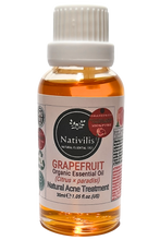 Load image into Gallery viewer, Nativilis Grapefruit Organic Essential Oil 30 ml (Citrus × paradisi) - Antibacterial and Antimicrobial Effects - Fights against acne -Promote Weight Loss - Copaiba Properties