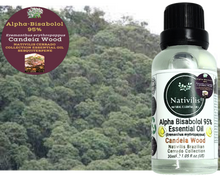 Load image into Gallery viewer, Nativilis Candeia Essential Oil Natural Alpha Bisabolol 95% (Eremanthus erythropappus) - Sesquiterpene – Vegan - Antibacterial Anti-inflammatory - Skin-Smoothing - Wound Healing Nociceptive Properties - Copaiba
