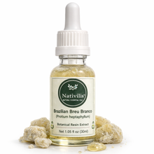 Load image into Gallery viewer, Nativilis Brazilian Frankincense - Breu Branco - Protium heptaphyllum - Amazonian natural oil Copaiba properties anti-inflammatory antiseptic analgesic soothing exfoliant for dry and oily skin - 30ml