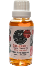 Load image into Gallery viewer, Nativilis Grapefruit Organic Essential Oil 30 ml (Citrus × paradisi) - Antibacterial and Antimicrobial Effects - Fights against acne -Promote Weight Loss - Copaiba Properties