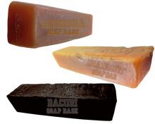 Load image into Gallery viewer, Nativilis Amazonian Soap Base 3KG - ANDIROBA 1KG - BACURI 1KG - BRAZIL NUT 1KG - Natural Vegan Emollient Face Skin Body Moisturises Cleanses No Chemicals Additives, Colours or Lauryl - Melt and Pour