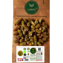 Load image into Gallery viewer, Nativilis Amazonian Jambu Flower 30g | Plant-Based Muscle Relaxing Sensation | Spilanthol-Rich | Dried Vegan Herb - (1.06 oz) US - Acmella Oleracea