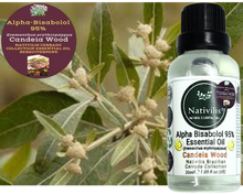 Load image into Gallery viewer, Nativilis Candeia Essential Oil Natural Alpha Bisabolol 95% (Eremanthus erythropappus) - Sesquiterpene – Vegan - Antibacterial Anti-inflammatory - Skin-Smoothing - Wound Healing Nociceptive Properties - Copaiba