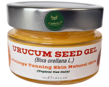 Load image into Gallery viewer, Nativilis Amazonian Urucum Seed Gel (Bixa orellana L.) Prolongs Tanning Skin Natural Glow - Ultraviolet Rays Protection properties – Brazilian Bio-Natural - Copaiba Benefits