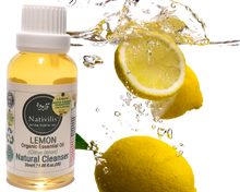 Load image into Gallery viewer, Nativilis Lemon Organic Essential Oil 30 ml (Citrus limon) - Absorbent antibacterial antifungal fight against acne facial cleanser - Copaiba Properties