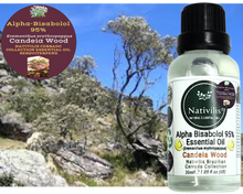 Load image into Gallery viewer, Nativilis Candeia Essential Oil Natural Alpha Bisabolol 95% (Eremanthus erythropappus) - Sesquiterpene – Vegan - Antibacterial Anti-inflammatory - Skin-Smoothing - Wound Healing Nociceptive Properties - Copaiba