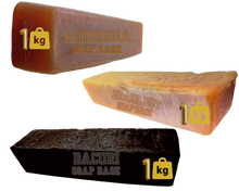 Load image into Gallery viewer, Nativilis Amazonian Soap Base 3KG - ANDIROBA 1KG - BACURI 1KG - BRAZIL NUT 1KG - Natural Vegan Emollient Face Skin Body Moisturises Cleanses No Chemicals Additives, Colours or Lauryl - Melt and Pour