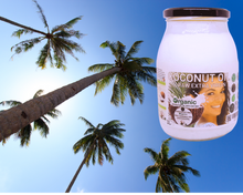 Load image into Gallery viewer, Nativilis Organic Coconut Oil 1L (Cocos Nucifera) - Extra Virgin, Raw, Cold Pressed, Pro Derma, Moisturizer Skin Hair, Vegan, 100% Natural, Ethically Sourced, Copaiba Properties, 1000ml Glass Jar (1L)