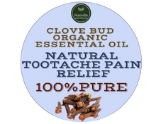 Load image into Gallery viewer, Nativilis Organic Clove Bud Essential Oil (Eugenia Caryophyllus) - natural pain reliever for toothache muscle pain - skin care - Copaiba properties 30ml
