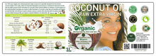 Load image into Gallery viewer, Nativilis Organic Coconut Oil 1L (Cocos Nucifera) - Extra Virgin, Raw, Cold Pressed, Pro Derma, Moisturizer Skin Hair, Vegan, 100% Natural, Ethically Sourced, Copaiba Properties, 1000ml Glass Jar (1L)