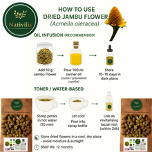 Load image into Gallery viewer, Nativilis Amazonian Jambu Flower 30g | Plant-Based Muscle Relaxing Sensation | Spilanthol-Rich | Dried Vegan Herb - (1.06 oz) US - Acmella Oleracea
Success
Active