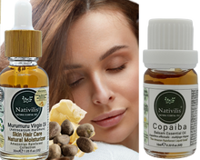 Load image into Gallery viewer, Nativilis Natural Rainforest Oils - Combo Murumuru and Copaiba Balsam Essential Oil