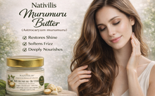 Load image into Gallery viewer, Nativilis Murumuru Butter Virgin Deodorized (Astrocaryum murumuru) Amazonian Rainforest Collection - Skin Hair Care Natural Moisturizer – Less frizzy hair - Won’t clog your pores – Copaiba properties
