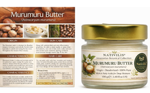 Load image into Gallery viewer, Nativilis Murumuru Butter Virgin Deodorized (Astrocaryum murumuru) Amazonian Rainforest Collection - Skin Hair Care Natural Moisturizer – Less frizzy hair - Won’t clog your pores – Copaiba properties