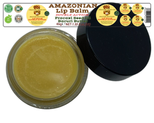 Load image into Gallery viewer, Nativilis AMAZONIAN LIP BALM DOUBLE ACTION FORMULA WITH PRACAXI SEED OIL (Pentaclethra macroloba) + BACURI BUTTER (Platonia insignis) Moisturises Dry Lips and Heals Chapped Lips - Toned Lips - Copaiba
