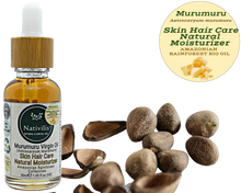 Load image into Gallery viewer, Nativilis Murumuru Virgin Oil (Astrocaryum murumuru) Amazonian Rainforest Collection - Skin Hair Care Natural Moisturizer – Less frizzy hair - Won’t clog your pores – Copaiba properties