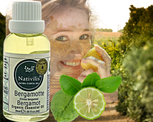 Load image into Gallery viewer, Nativilis Organic Bergamot Essential Oil - (Citrus bergamia) - 100% Natural - 30ml - (GC/MS Tested)