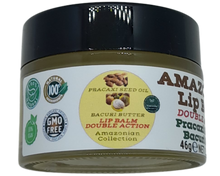 Load image into Gallery viewer, Nativilis AMAZONIAN LIP BALM DOUBLE ACTION FORMULA WITH PRACAXI SEED OIL (Pentaclethra macroloba) + BACURI BUTTER (Platonia insignis) Moisturises Dry Lips and Heals Chapped Lips - Toned Lips - Copaiba