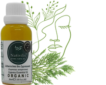 Load image into Gallery viewer, Nativilis Organic Cypress Essential Oil (Cupressus sempervirens) - 100% Natural - 30ml - (GC/MS Tested)
