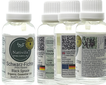 Load image into Gallery viewer, Nativilis Organic Black Spruce Essential Oil (Picea mariana) - 100% Natural - 30ml - (GC/MS Tested)