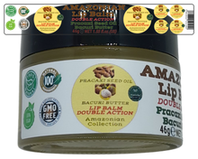 Load image into Gallery viewer, Nativilis AMAZONIAN LIP BALM DOUBLE ACTION FORMULA WITH PRACAXI SEED OIL (Pentaclethra macroloba) + BACURI BUTTER (Platonia insignis) Moisturises Dry Lips and Heals Chapped Lips - Toned Lips - Copaiba