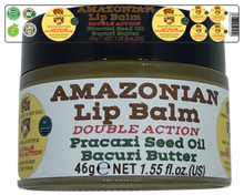 Load image into Gallery viewer, Nativilis AMAZONIAN LIP BALM DOUBLE ACTION FORMULA WITH PRACAXI SEED OIL (Pentaclethra macroloba) + BACURI BUTTER (Platonia insignis) Moisturises Dry Lips and Heals Chapped Lips - Toned Lips - Copaiba
