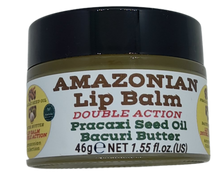 Load image into Gallery viewer, Nativilis AMAZONIAN LIP BALM DOUBLE ACTION FORMULA WITH PRACAXI SEED OIL (Pentaclethra macroloba) + BACURI BUTTER (Platonia insignis) Moisturises Dry Lips and Heals Chapped Lips - Toned Lips - Copaiba