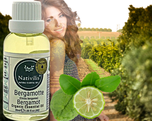 Load image into Gallery viewer, Nativilis Organic Bergamot Essential Oil - (Citrus bergamia) - 100% Natural - 30ml - (GC/MS Tested)