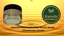 Load image into Gallery viewer, Nativilis Amazonian Cocoa Butter Raw (Theobroma cacao) Skin Natural Moisturizer Replenishing skin's moisture protecting your skin improving elasticity – Copaiba properties