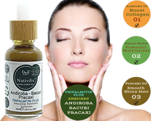 Load image into Gallery viewer, Nativilis TRIPALMITIN PLUS enriched with 03 Amazonian Rainforest Virgin Oil - ANDIROBA BACURI PRACAXI - Favours cellular renewal standardizing the tone - skin getting more illuminated revitalized and soft - Copaiba