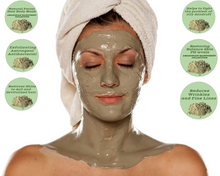 Load image into Gallery viewer, Nativilis Amazonian Green Montmorillonite Powder Clay - Natural Facial Hair Body Mask – oily and acne-prone skin restoring balance skin PH levels – Best known most used - Copaiba benefits