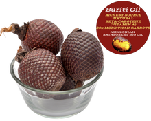 Load image into Gallery viewer, Nativilis Amazonian Buriti Oils (Mauritia flexuosa) Moriche – Aguaje – Richest source Beta-Carotene Vitamin A 20X More than Carrots – emollient rebuild moisturize re-hydrate skin cells - Copaiba