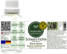 Load image into Gallery viewer, Nativilis Organic Black Spruce Essential Oil (Picea mariana) - 100% Natural - 30ml - (GC/MS Tested)