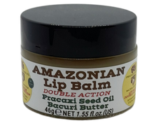 Load image into Gallery viewer, Nativilis AMAZONIAN LIP BALM DOUBLE ACTION FORMULA WITH PRACAXI SEED OIL (Pentaclethra macroloba) + BACURI BUTTER (Platonia insignis) Moisturises Dry Lips and Heals Chapped Lips - Toned Lips - Copaiba