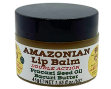 Load image into Gallery viewer, Nativilis AMAZONIAN LIP BALM DOUBLE ACTION FORMULA WITH PRACAXI SEED OIL (Pentaclethra macroloba) + BACURI BUTTER (Platonia insignis) Moisturises Dry Lips and Heals Chapped Lips - Toned Lips - Copaiba