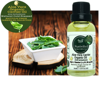 Load image into Gallery viewer, Nativilis Organic Aloe Vera Carrier Oil (Aloe barbadensis) True Aloe - Hair, Face & Skin Natural Cold Pressed – For Aromatherapy Massage – Soothes Moisturizes Skin – Hair Improving Growth - Copaiba